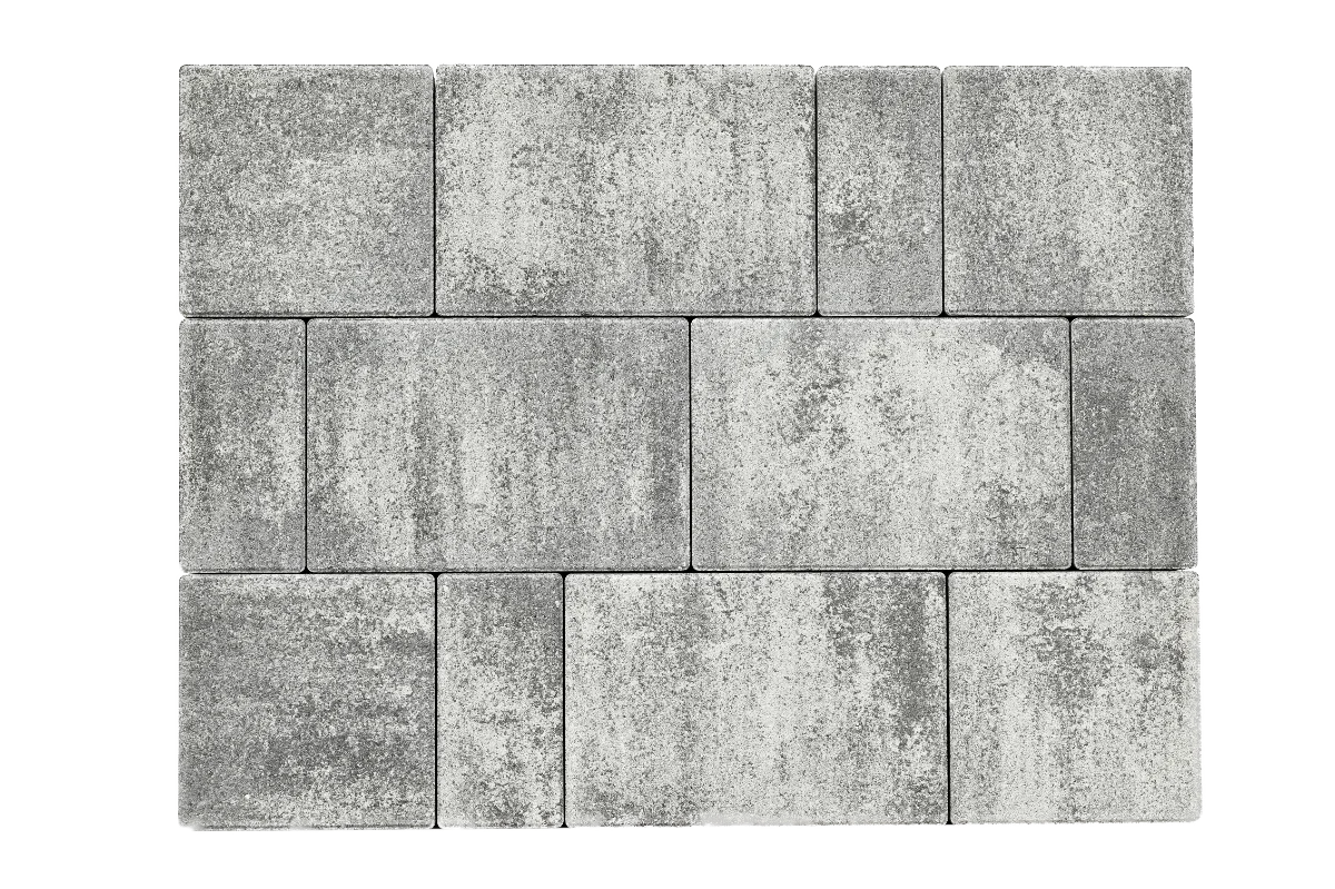 Frankopan_crno-bijeli-color-mix1 Opločnik Frankopan kombi forma crno-bijeli color mix 6cm - EUROBETON - Slika 1