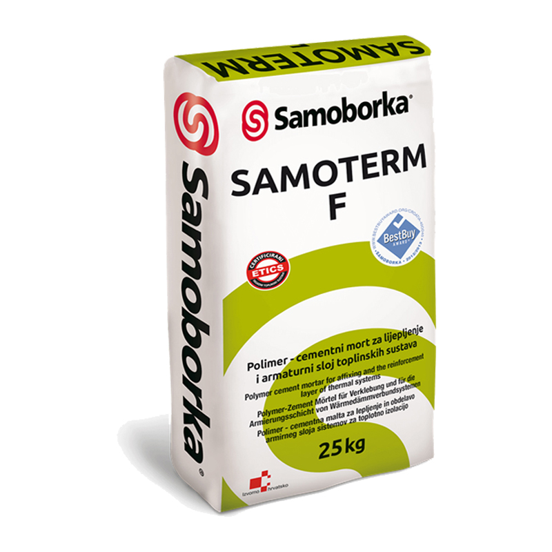 samoterm f Samoterm F 25kg, za lijepljenje i izradu armaturnog sloja EPS i vuna, SAMOBORKA - Slika 1